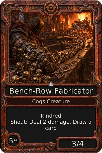 Bench-Row Fabricator