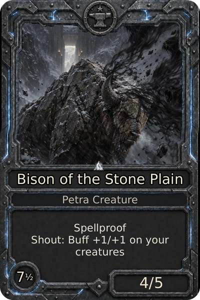 Bison of the Stone Plain