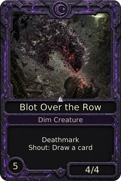 Blot Over the Row