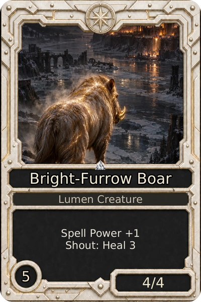 Bright-Furrow Boar