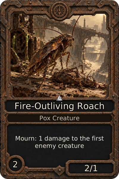 Fire-Outliving Roach