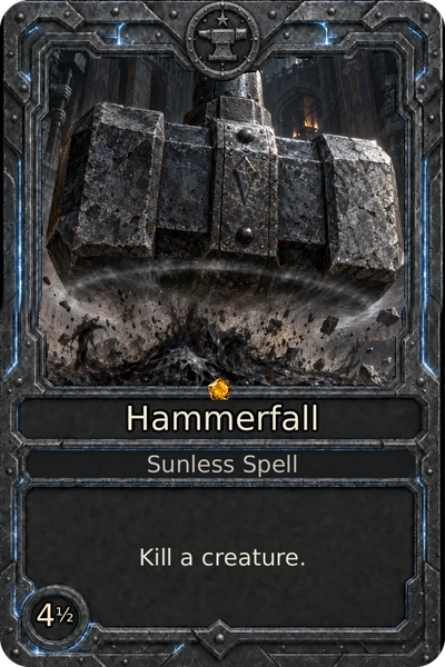 Hammerfall, an Anvil spell