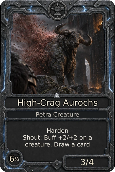 High-Crag Aurochs, an Anvil creature