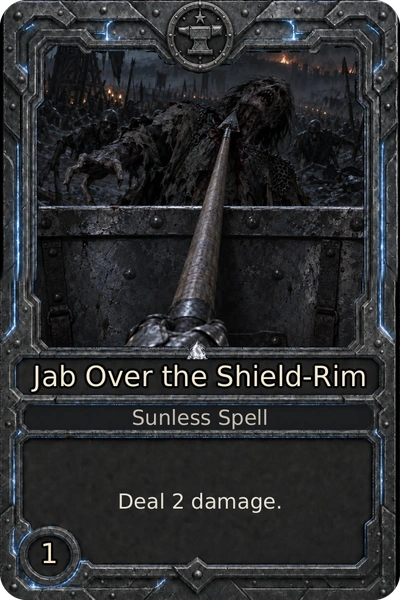Jab Over the Shield-Rim