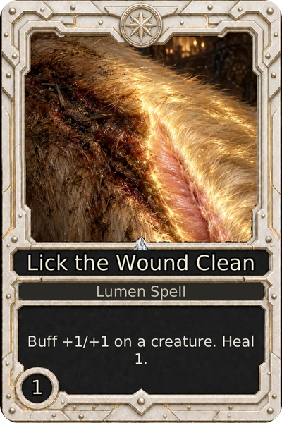 Lick the Wound Clean