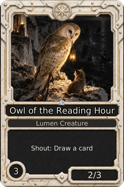 Owl of the Reading Hour