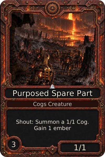 Purposed Spare Part