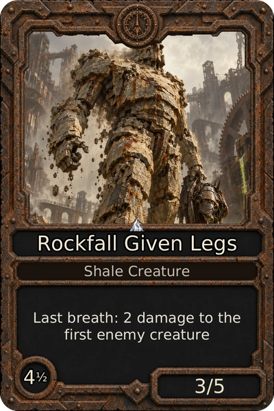 Rockfall Given Legs