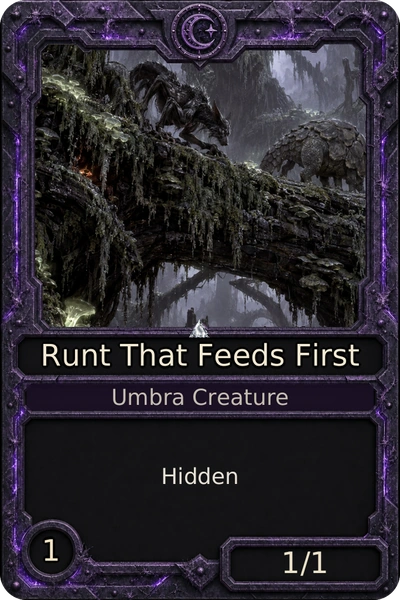 Runt That Feeds First