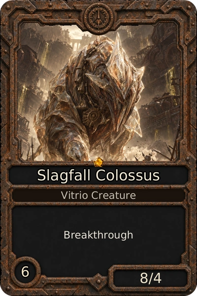 Slagfall Colossus, a Rust creature