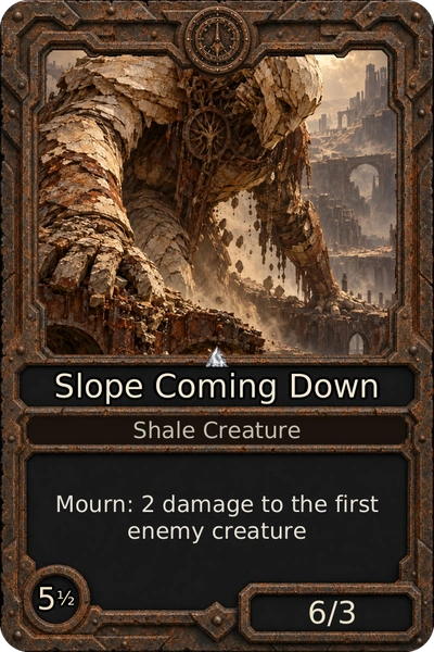 Slope Coming Down