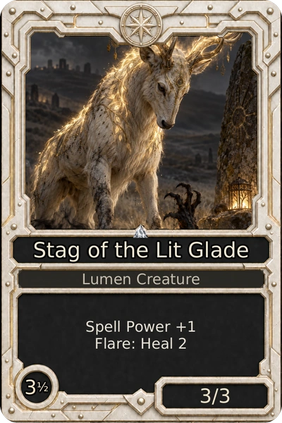Stag of the Lit Glade