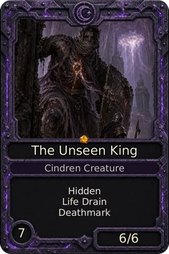 The Unseen King, an Iron and Ember card