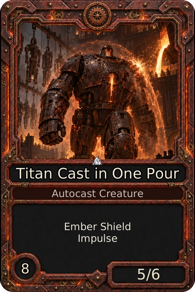 Titan Cast in One Pour