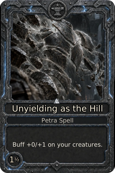 Unyielding as the Hill