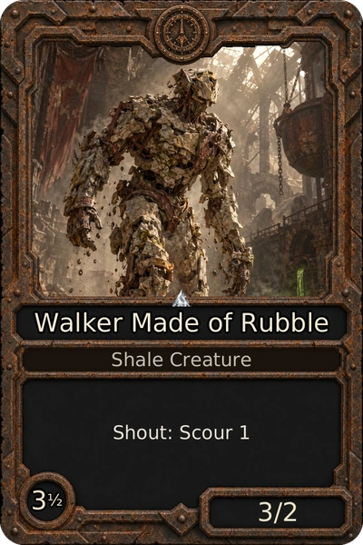 Walker Made of Rubble