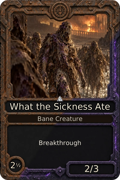 What the Sickness Ate
